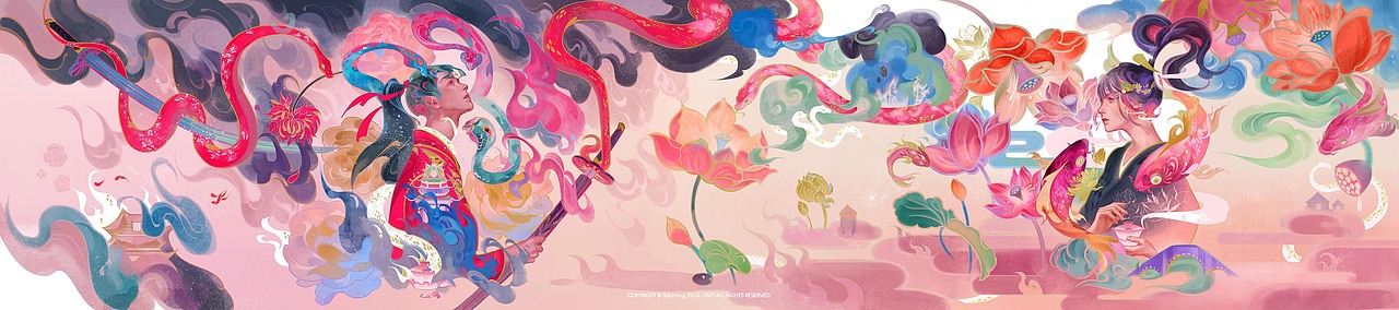 2021年终总结（图ZMjg2MzkxNjky） - 商业插画 - 站酷设计师SijaHong六厘原创素材 - 站酷ZCOOL