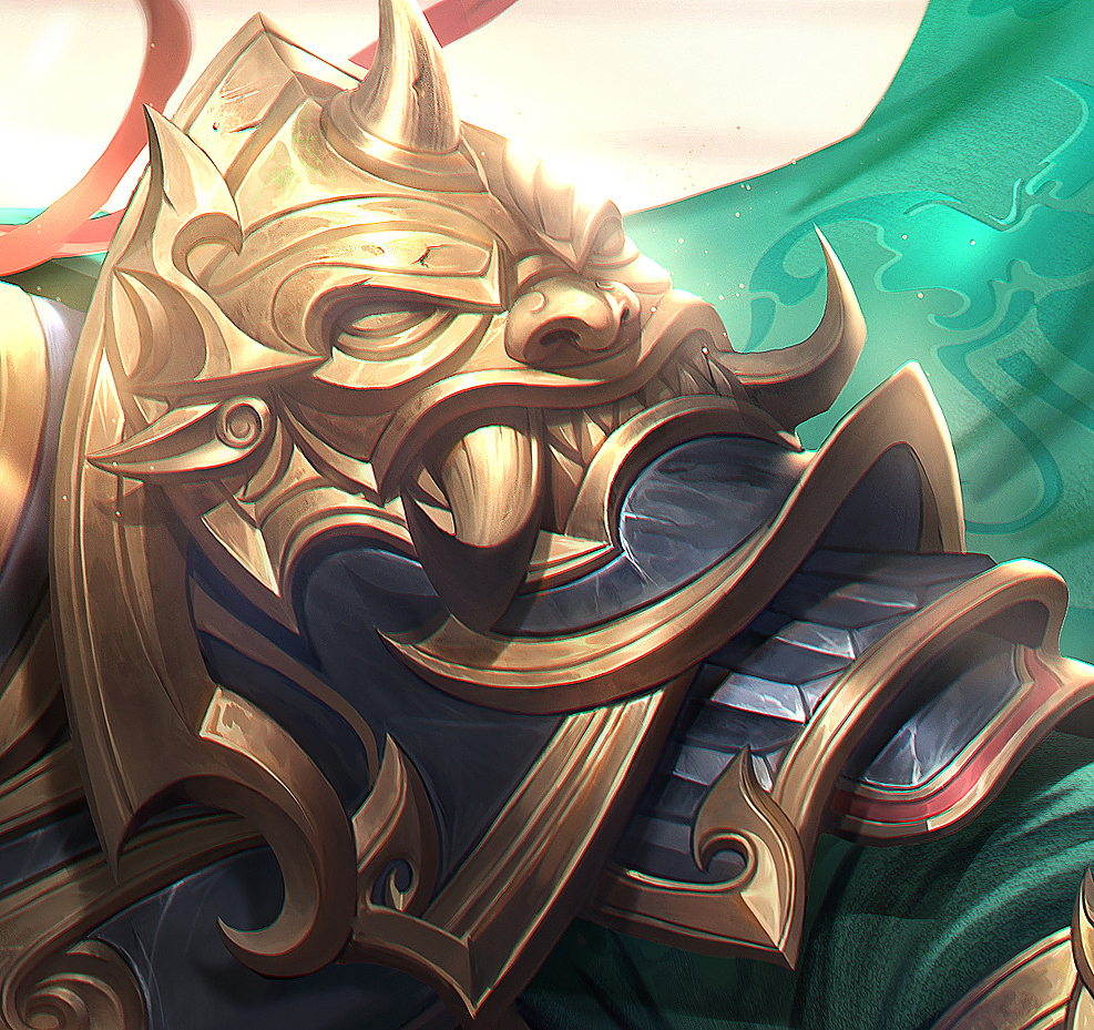 为游戏《三国杀OL》创作的角色插图-徐盛