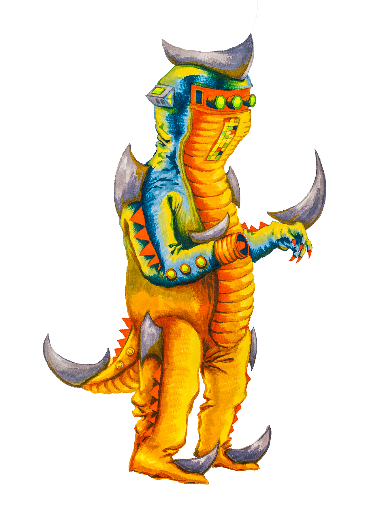 怪兽侵略计划昭和画报风格怪兽