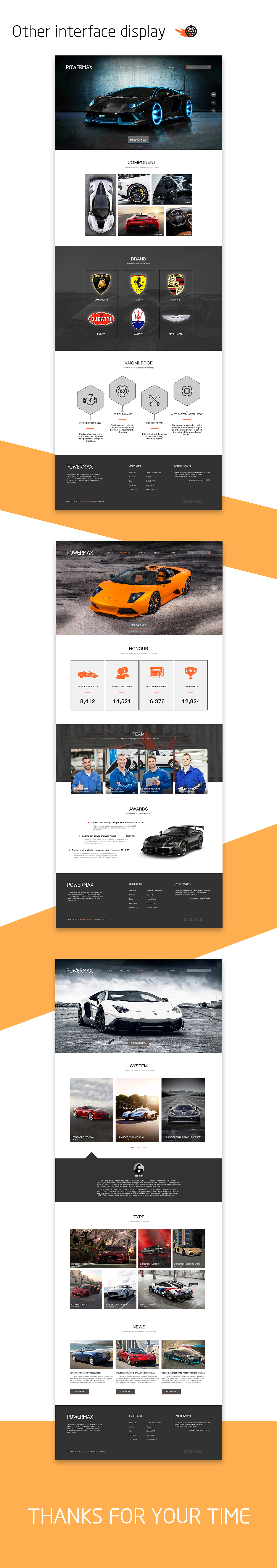 POWERMAX超跑资讯网站（图ZMjAxODU4ODQ4） - 企业官网 - 站酷设计师D丶evil原创素材 - 站酷ZCOOL