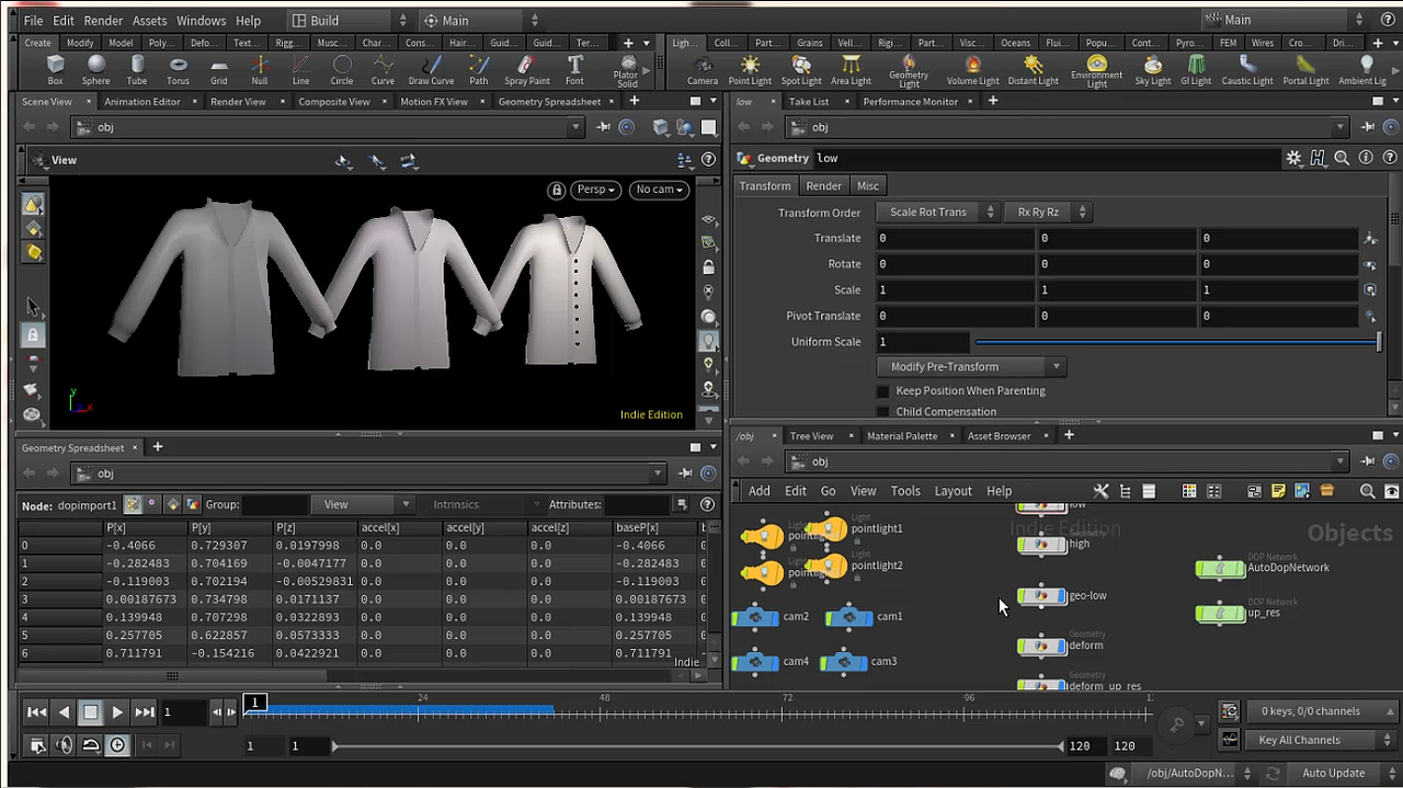 HOUDINI影视特效-衣服布料