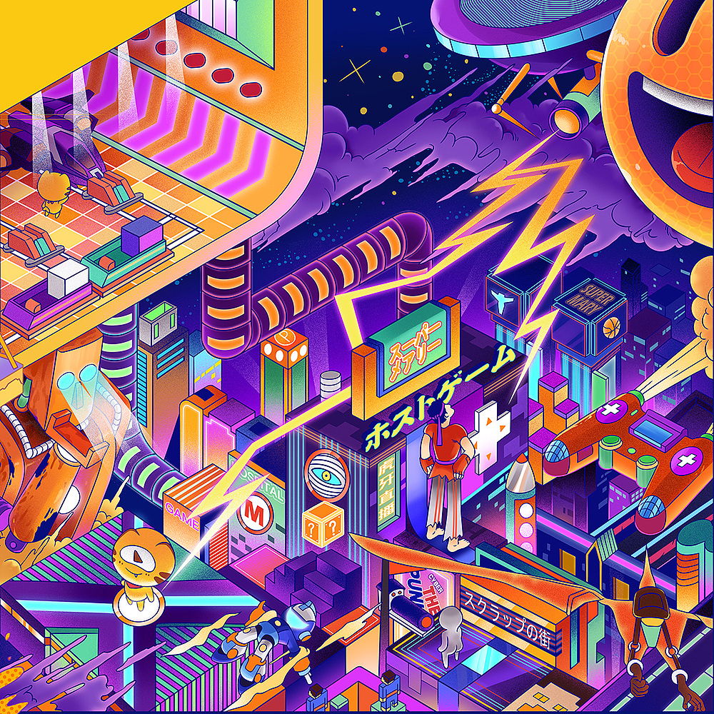 9宫格解构虎牙新Logo | 集体创意（图ZMTYyMDQ0NjE2） - 商业插画 - 站酷设计师ROOM114原创素材 - 站酷ZCOOL