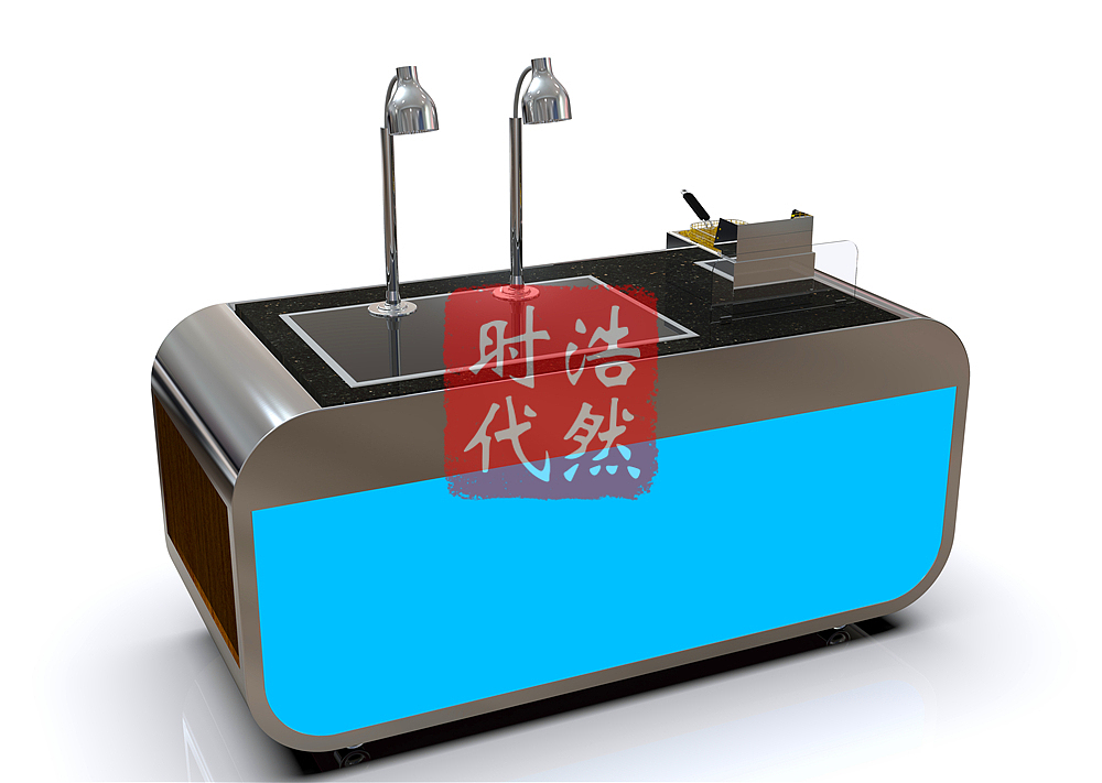 宴会厅餐厅折叠布菲台自助餐台效果图及图片