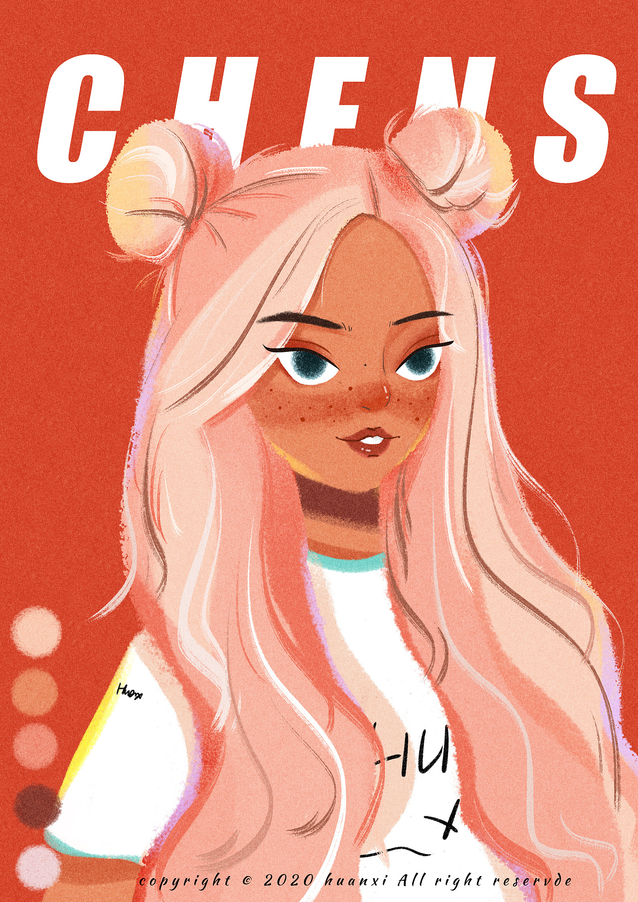 一组欧美风girl|插画|商业插画|白陈欢喜 - 原创作品 - 站酷 (zcool)