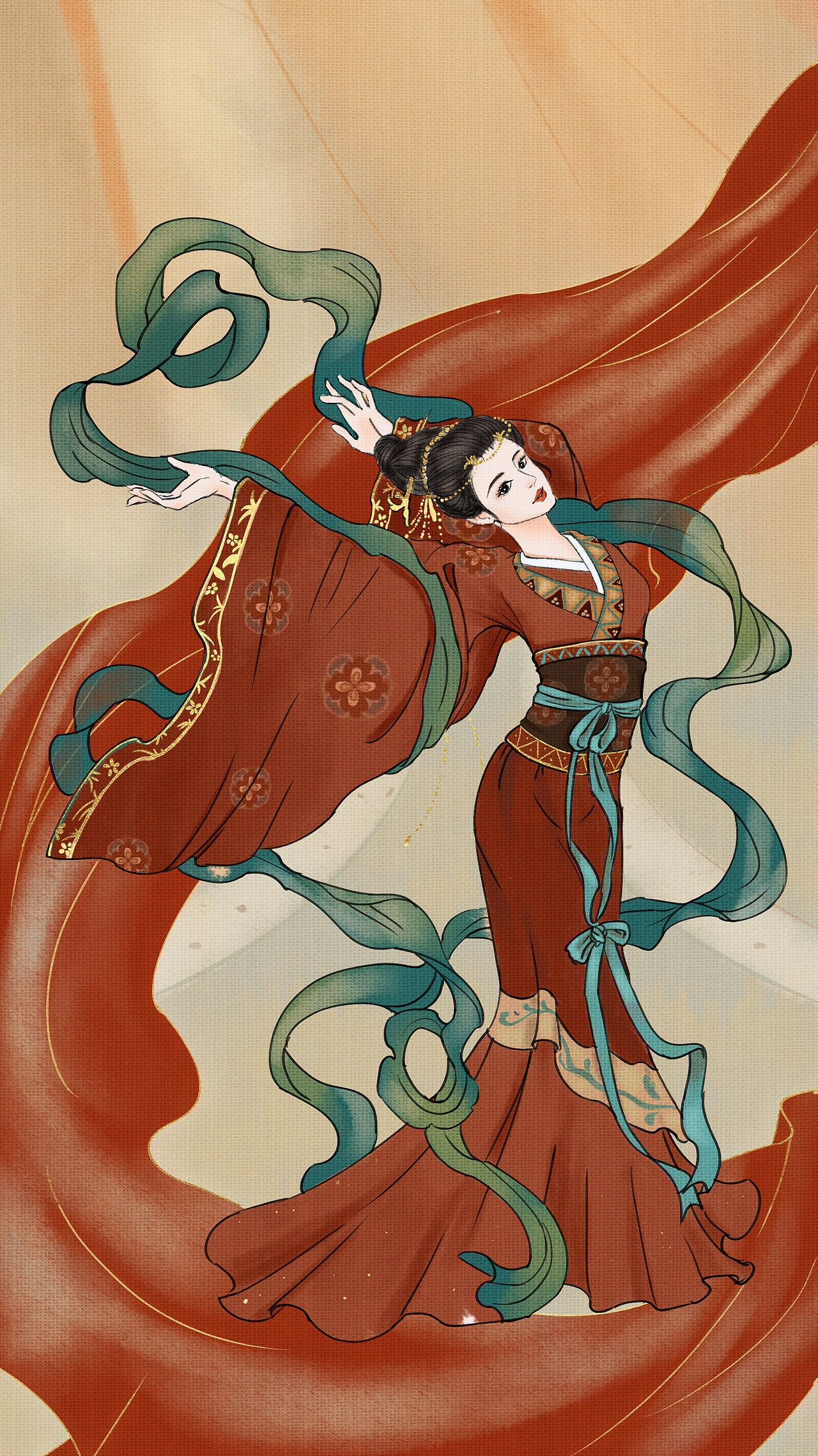 一些古代女子的想象（图ZMjQyOTgyNjk2） - 艺术插画 - 站酷设计师海兔张原创素材 - 站酷ZCOOL