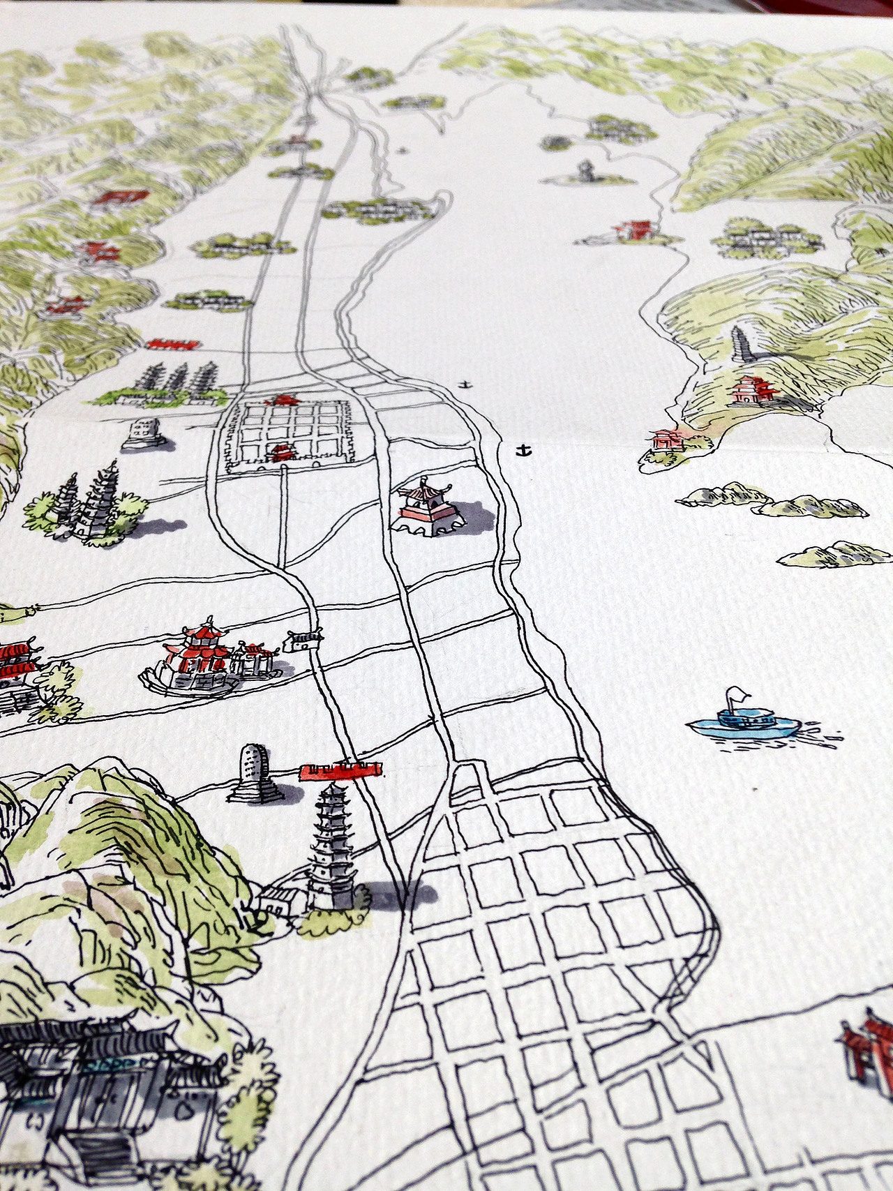 大理手绘地图【文抑】