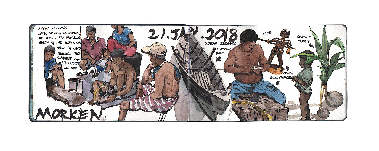 THAILAND TRAVAL SKETCHBOOK 2018（图ZMTQ5ODE4ODk2） - 创作习作 - 站酷设计师王雪曈Tong原创素材 - 站酷ZCOOL