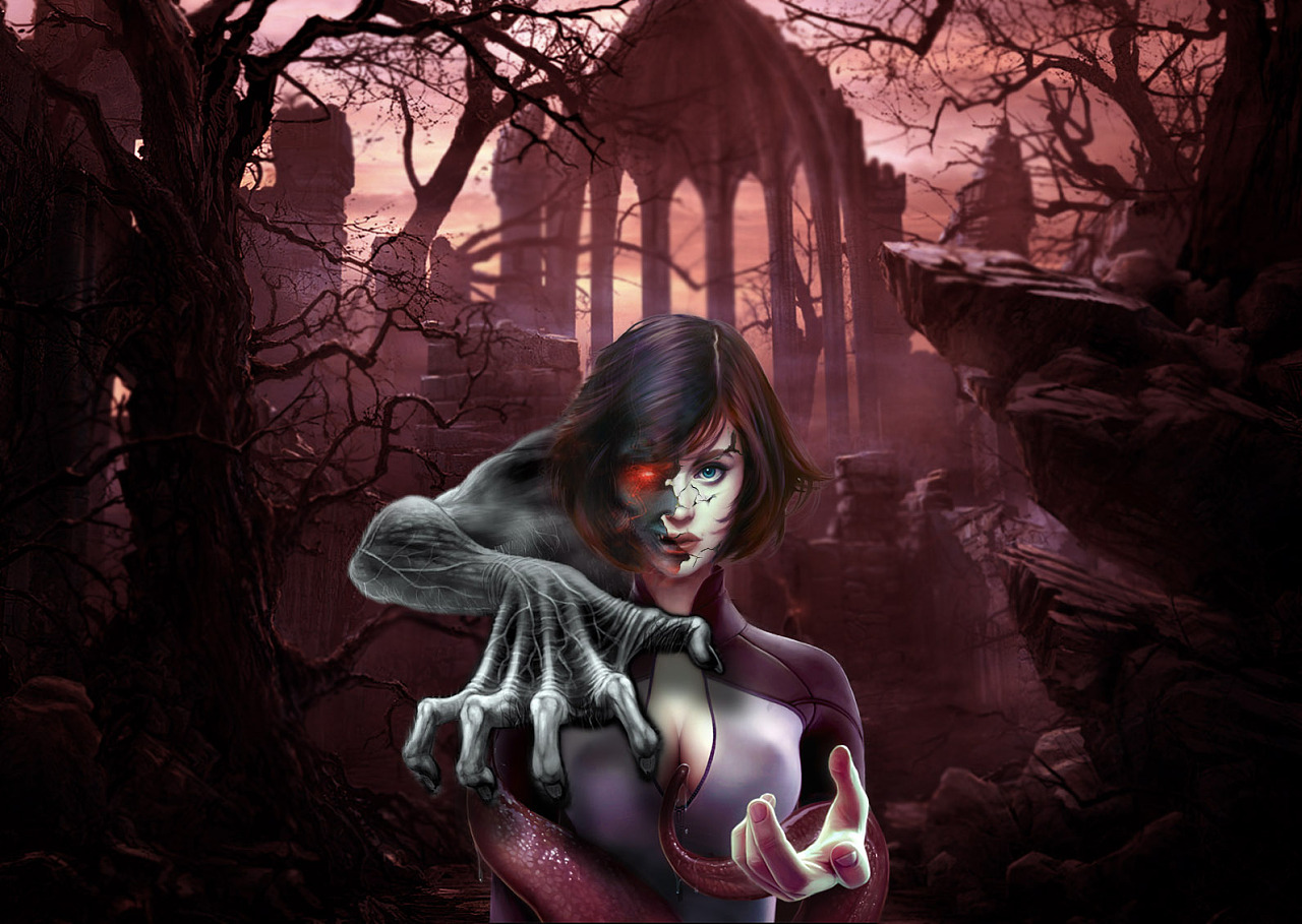 数位插画| 人面兽心