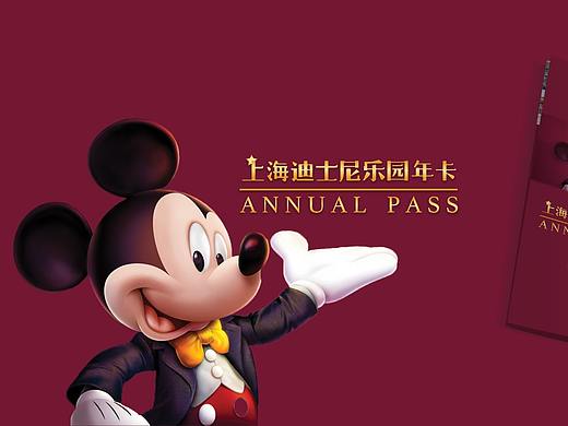 上海迪士尼乐园年卡三折页、网页