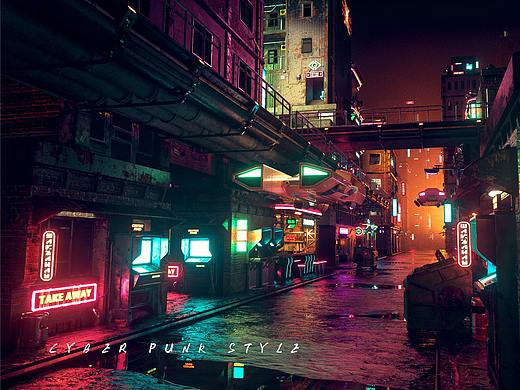 赛博朋克街道 -- Cyber punk street