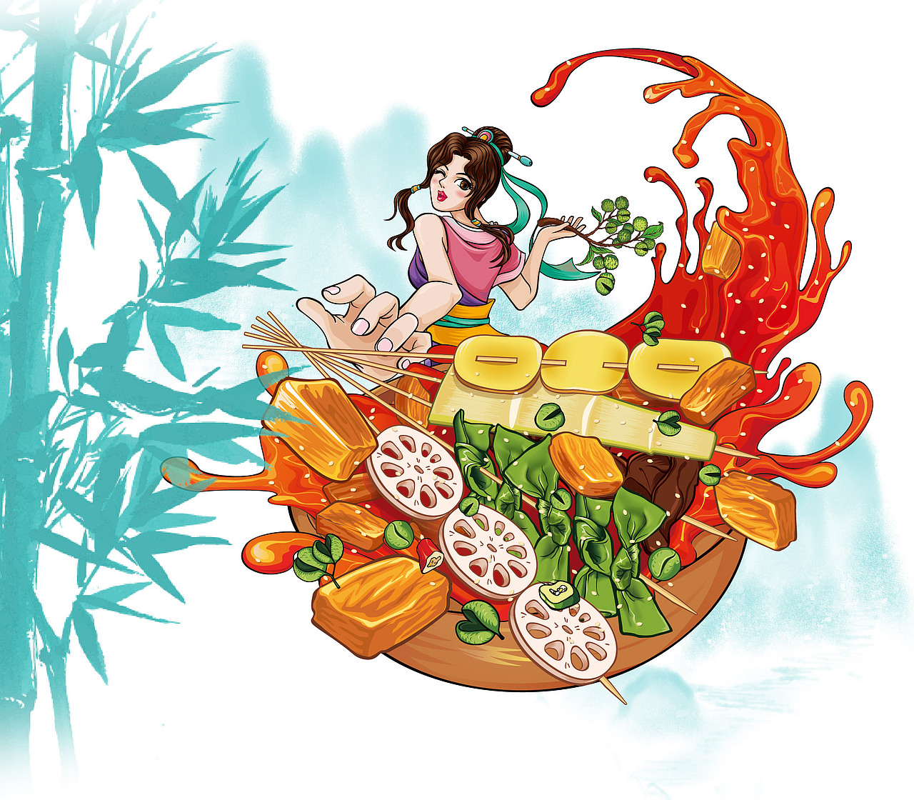 白象x养优鲜--冷锅串串包装设计（图ZMjczODIyMzgw） - 包装 - 站酷设计师火爷ZERO原创素材 - 站酷ZCOOL