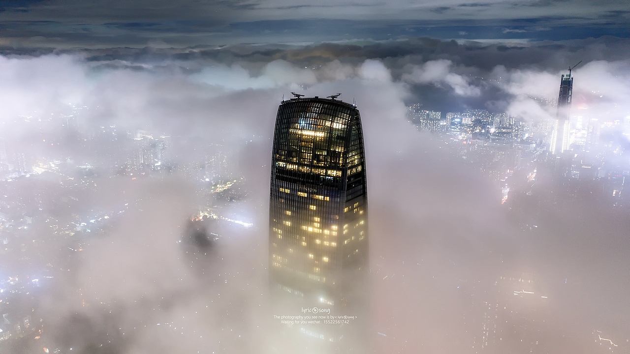 深圳罗湖壮观云海