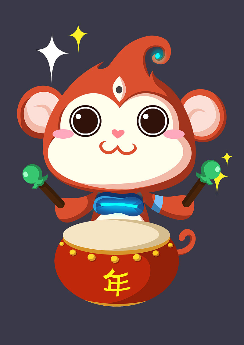 一只猥琐的猴子卡通形象（已商用）（图ZNDIyMjU1MDQ=） - 其他动漫 - 站酷设计师boyish原创素材 - 站酷ZCOOL