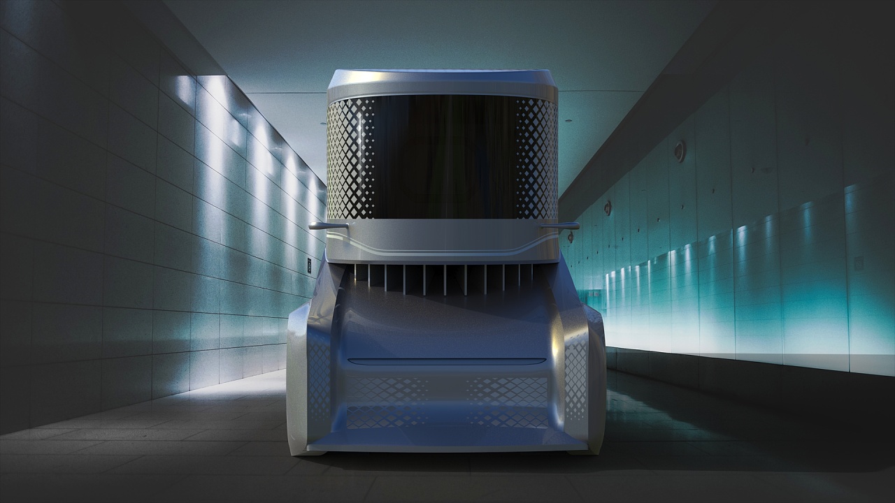 2020青春答卷概念智慧物流车