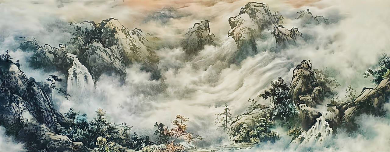 国画:江山如画|纯艺术|绘画|心中有大海 - 原创作品 - 站酷 (zcool)