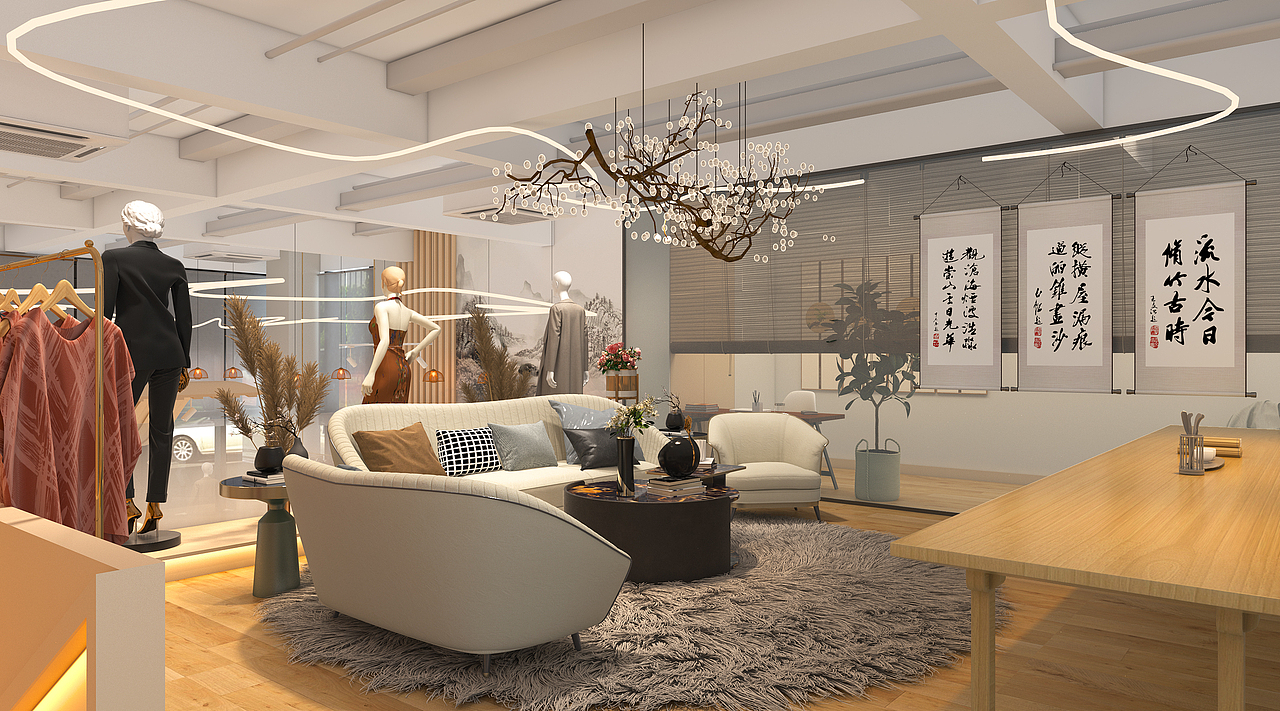 服装店（图ZMjMxNTAwNDky） - 家装设计 - 站酷设计师Aurora谷图原创素材 - 站酷ZCOOL