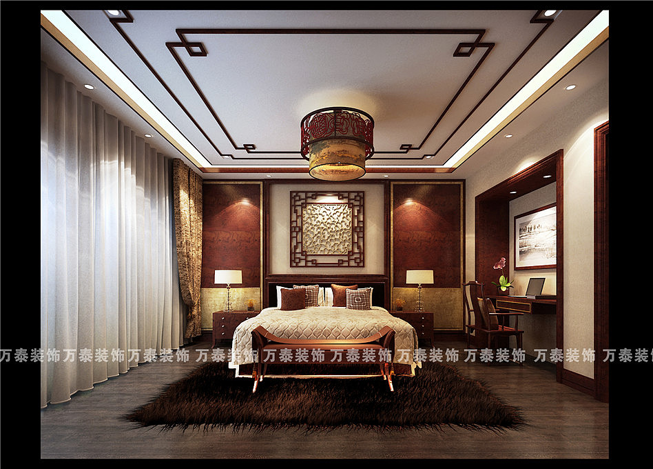 济南章丘碧桂园凤凰城中式整装案例效果图——思味空间（图ZMTc4NTQwMzcy） - 家装设计 - 站酷设计师万泰17661068820原创素材 - 站酷ZCOOL