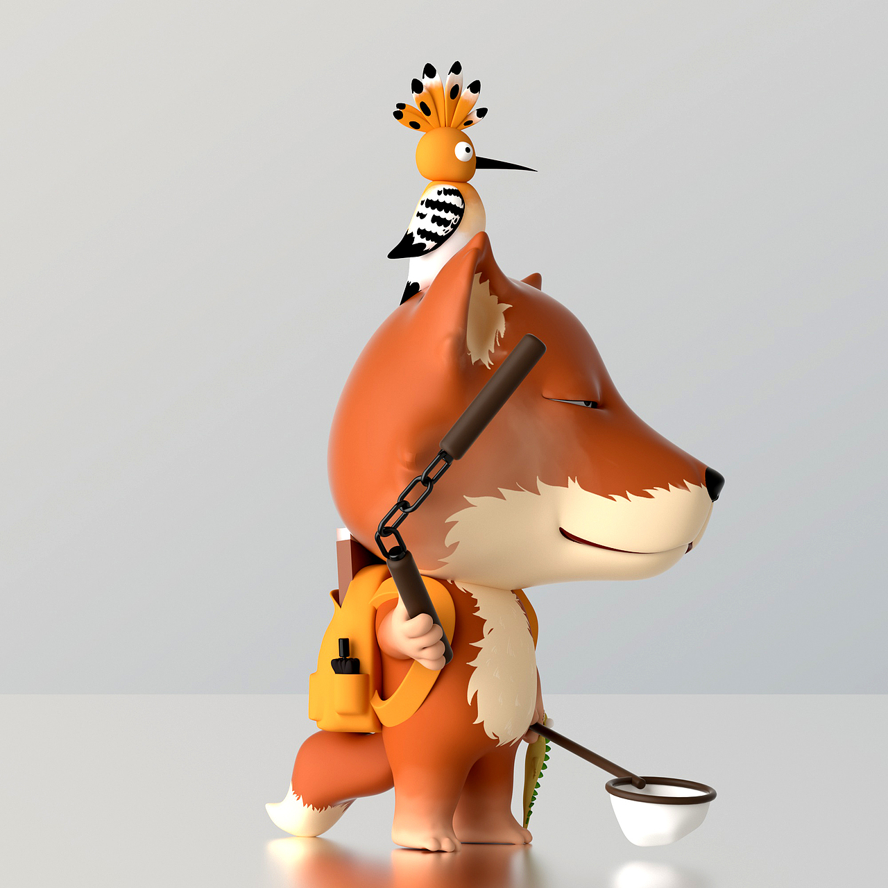 狐主任(无穷小亮)ip设计|三维|人物/生物|耗子不怕