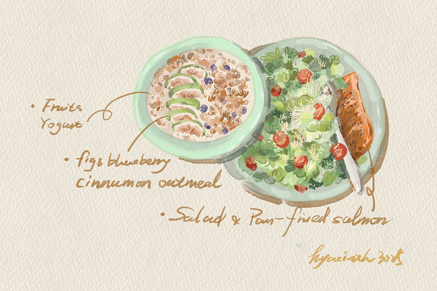 阳光早午餐，今天你选哪一份（图ZMzQxMTIwMjY0） - 创作习作 - 站酷设计师信子瑾原创素材 - 站酷ZCOOL