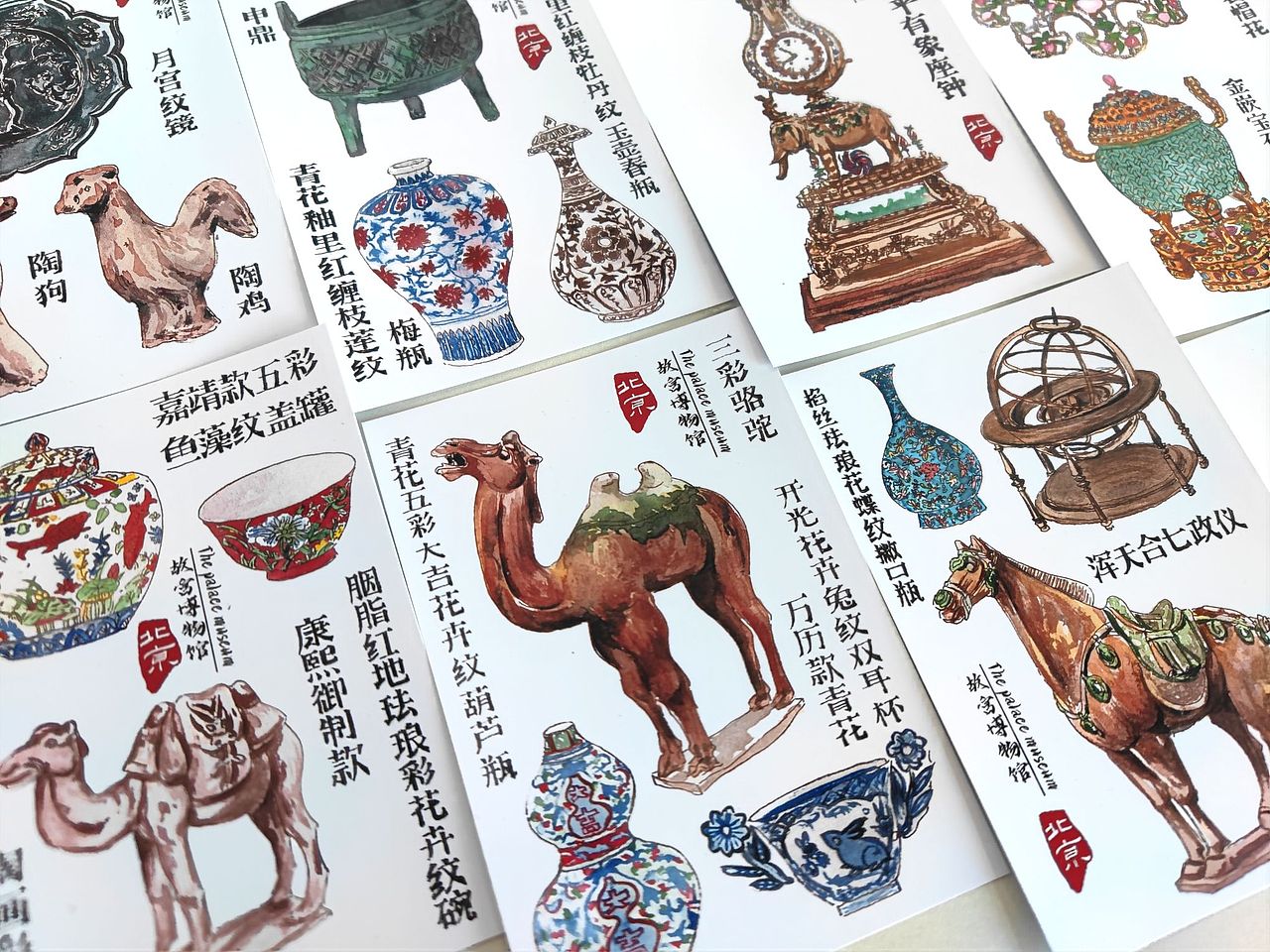 故宫文物系列合集（图ZMzQ0ODkyMjg0） - 艺术插画 - 站酷设计师苏苏的速写日记原创素材 - 站酷ZCOOL