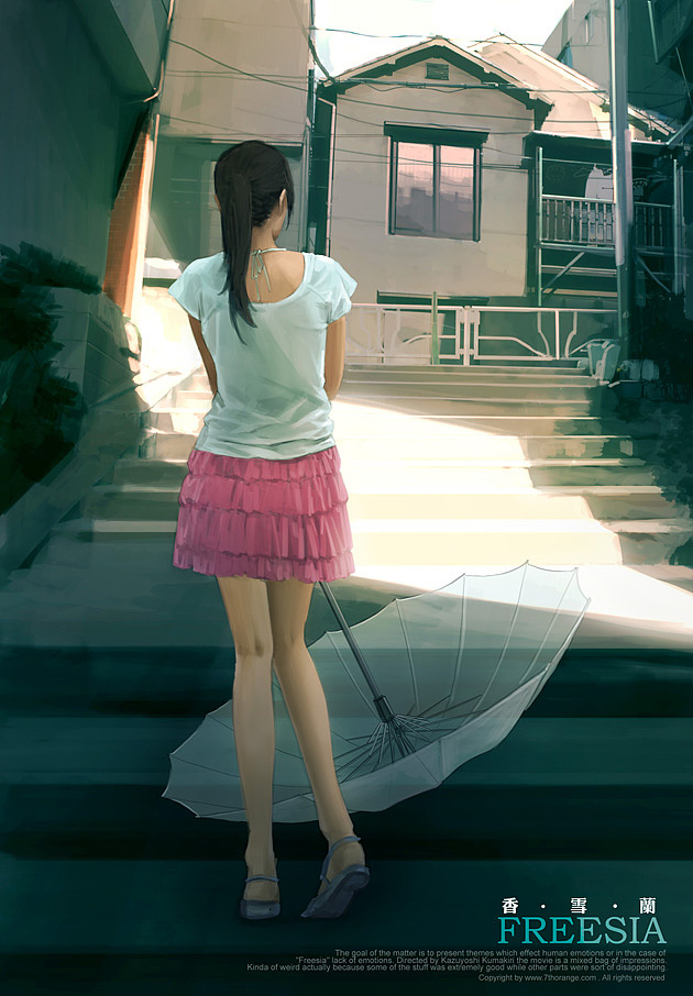 雨巷|插画|商业插画|7thorange - 原创作品 - 站酷 (zcool)