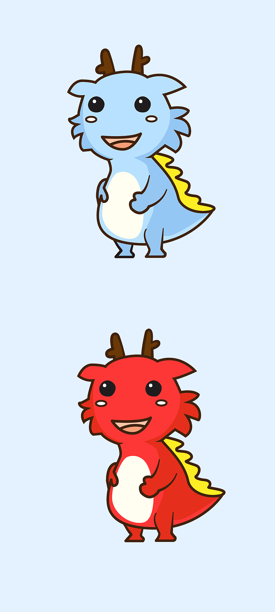 卡通形象设计-小龙（图ZMjg3ODIzMTY=） - 商业插画 - 站酷设计师泉叔原创素材 - 站酷ZCOOL
