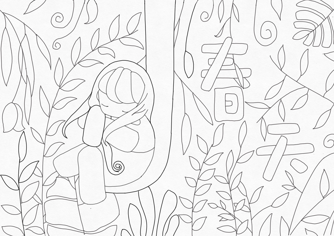 四季(线稿)|插画|儿童插画|sunnllr - 原创作品 - 站酷 (zcool)