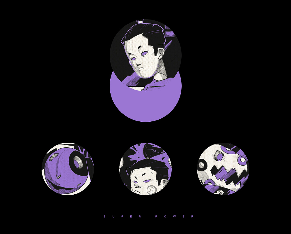 柴霖霖插画作品-SUPER POWER-九火宫