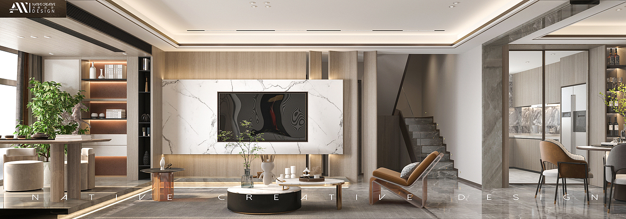 现代风私宅（图ZMjc2OTI1MTk2） - 家装设计 - 站酷设计师DesignM先生原创素材 - 站酷ZCOOL