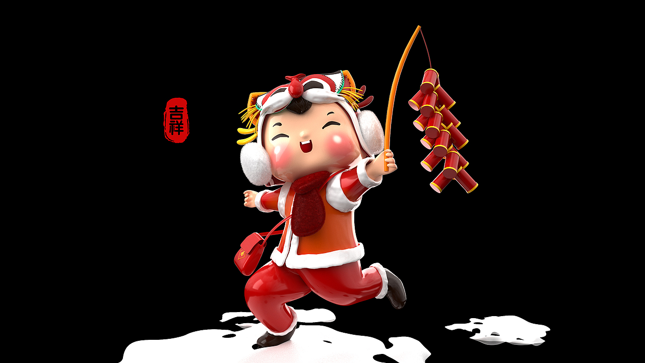 虎娃招财童子善财童子