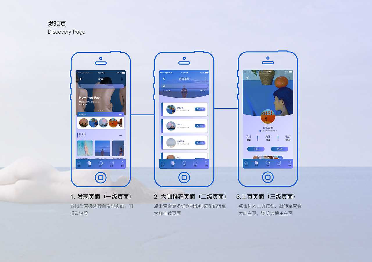 《MONO》摄影分享app界面设计