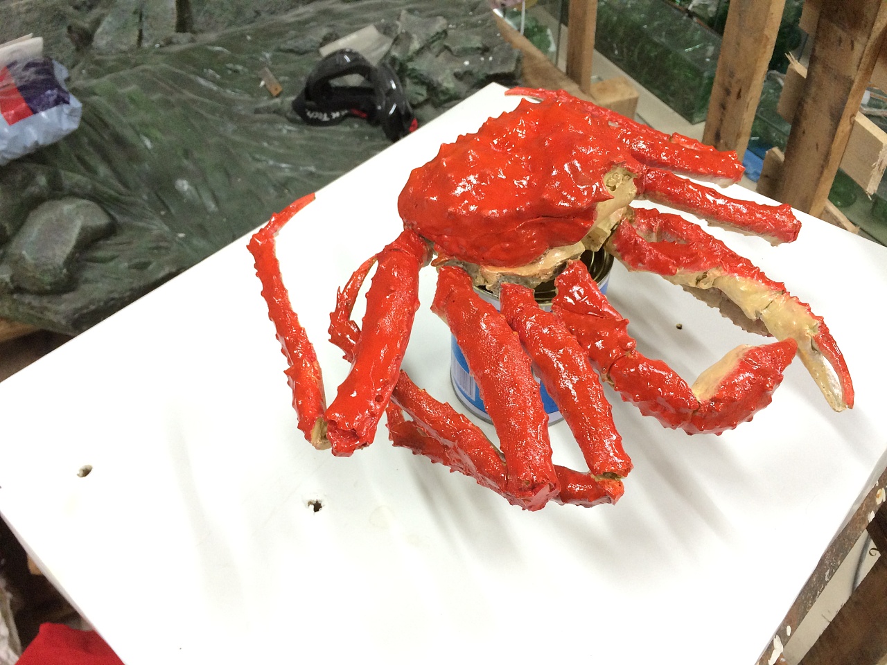 《帝王蟹雕塑模型》