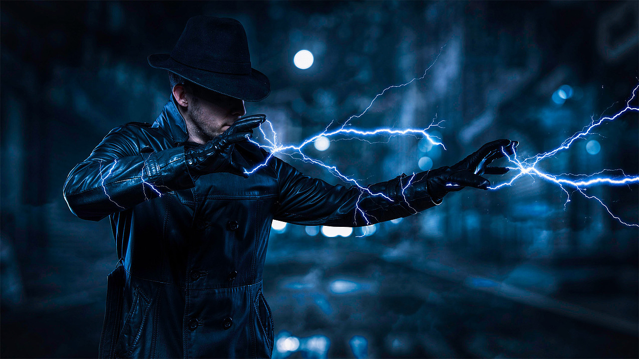 这一招让你照片变成科幻片-闪电特效（图ZMTA0MTY3MzAw） - 人像摄影 - 站酷设计师深夜谷雨原创素材 - 站酷ZCOOL