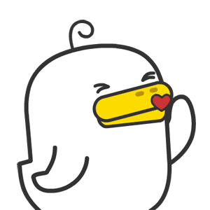 躺倒鸭表情设计