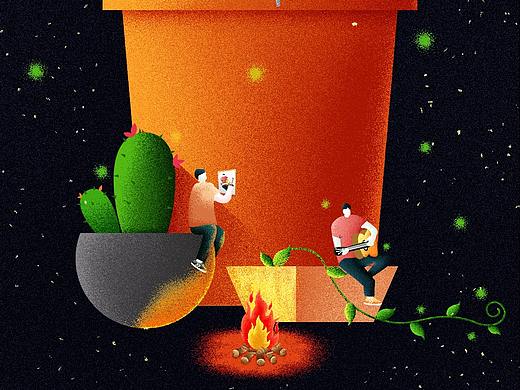 噪点插画