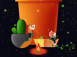 噪点插画