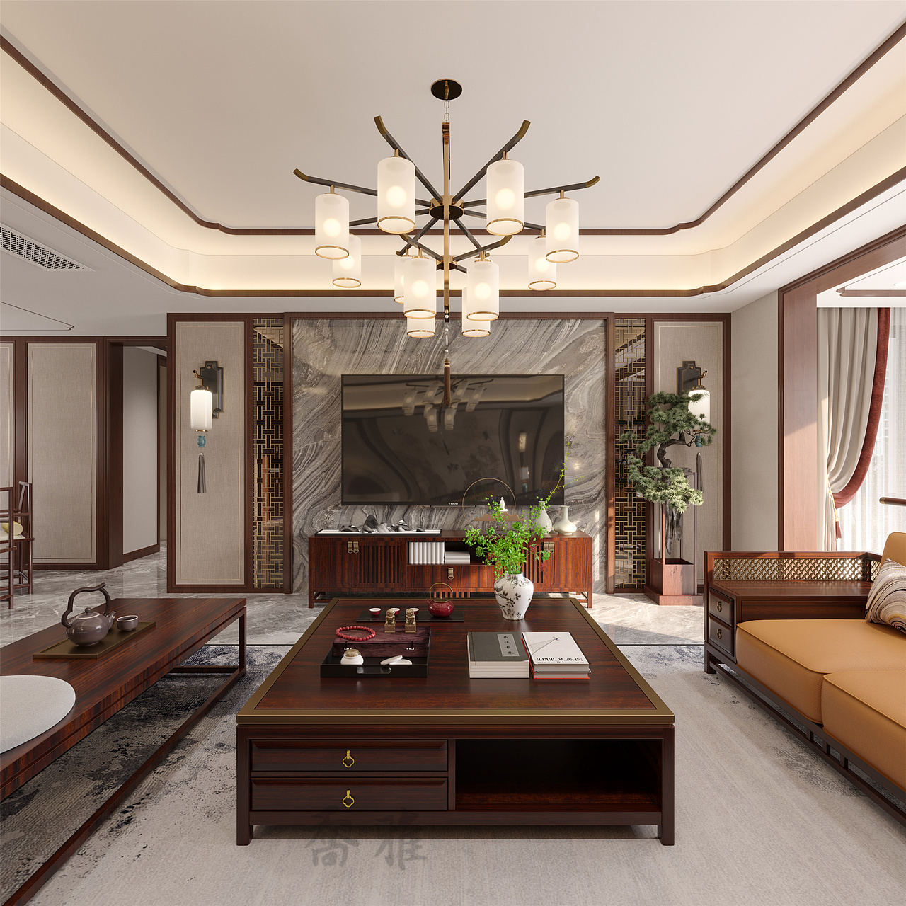 方寸之间演绎优雅风骨”新中式风格