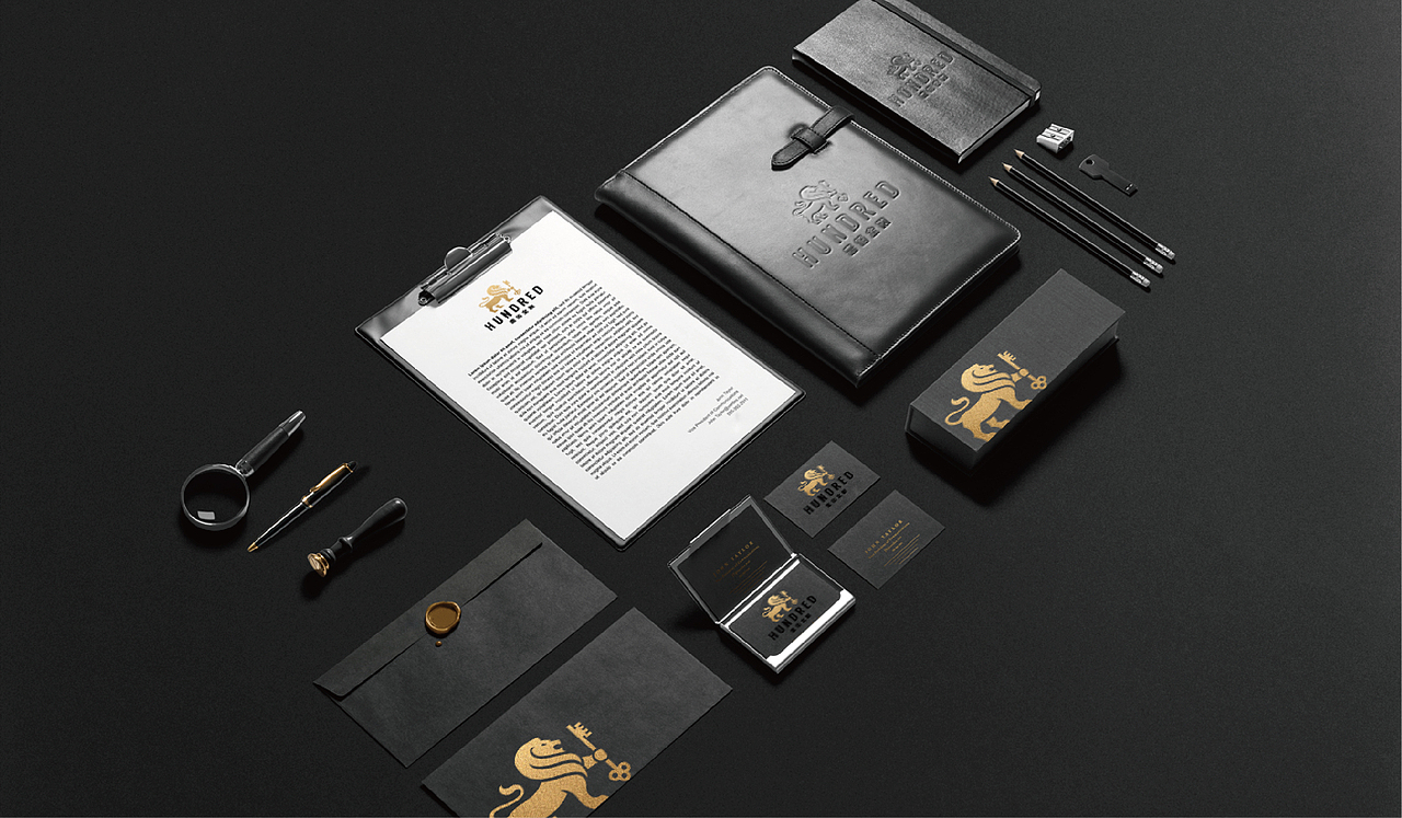 壹佰金融Logo设计