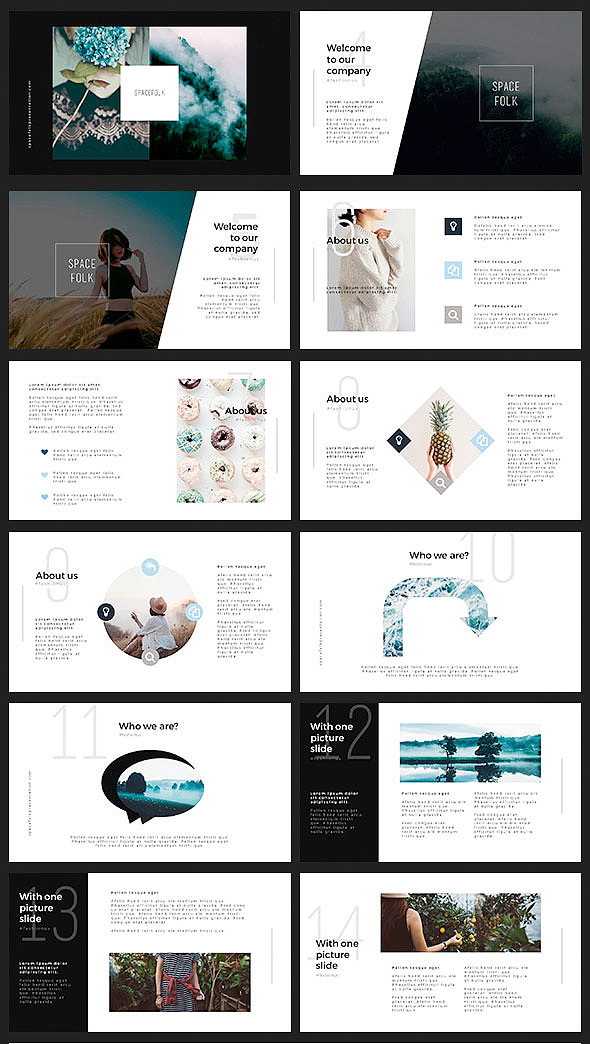 85页商务简约时尚风格PPT模板