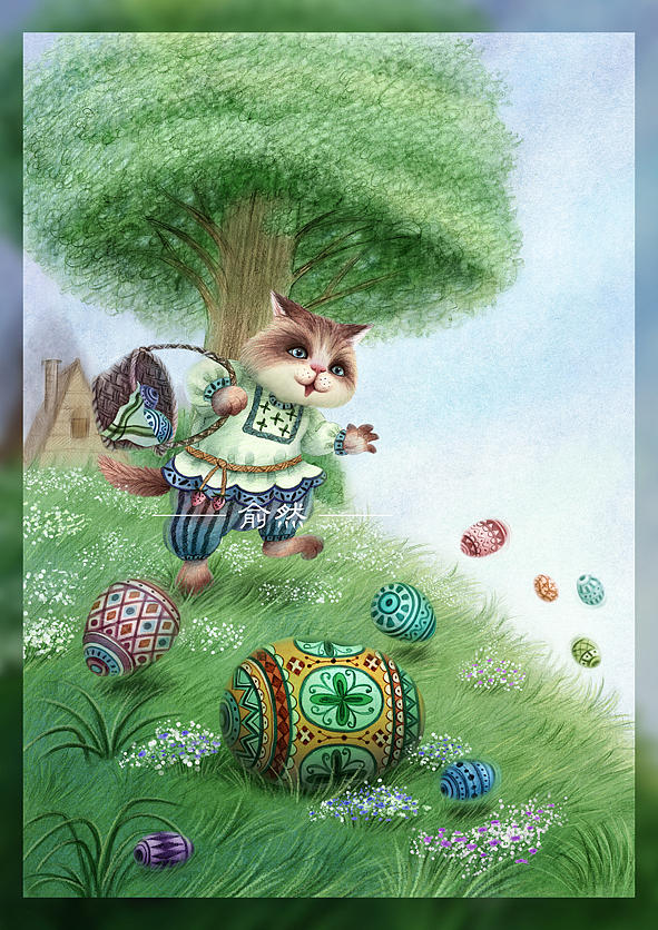 It's Brand New Day!（图ZMTE4NTE1NzI4） - 儿童插画 - 站酷设计师俞然原创素材 - 站酷ZCOOL