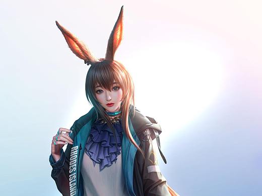 阿米娅（个人主页-ZNDMxODY5OTY=） - 游戏原画 - 站酷设计师大D0000原创素材 - 站酷ZCOOL