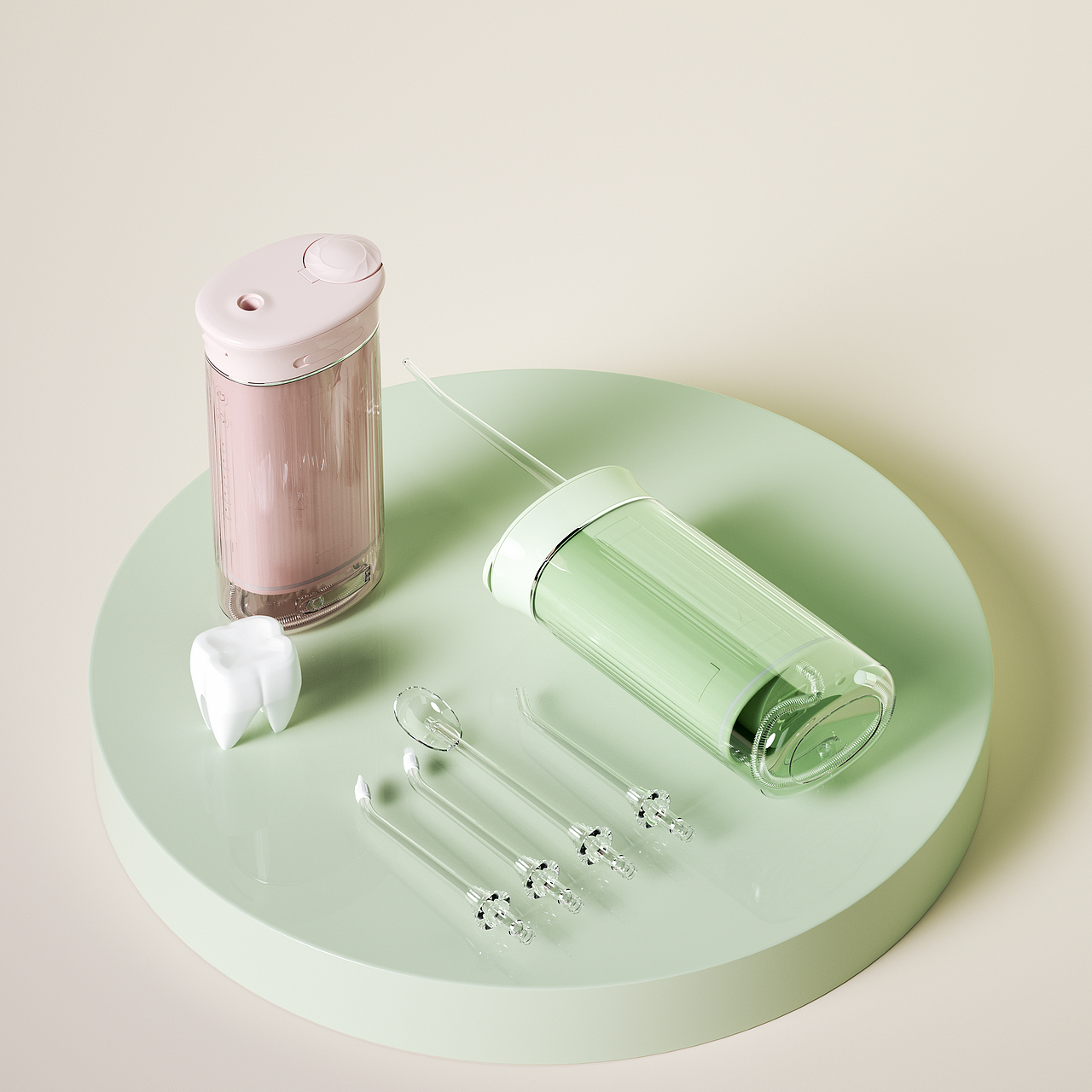 便携式冲牙器渲染