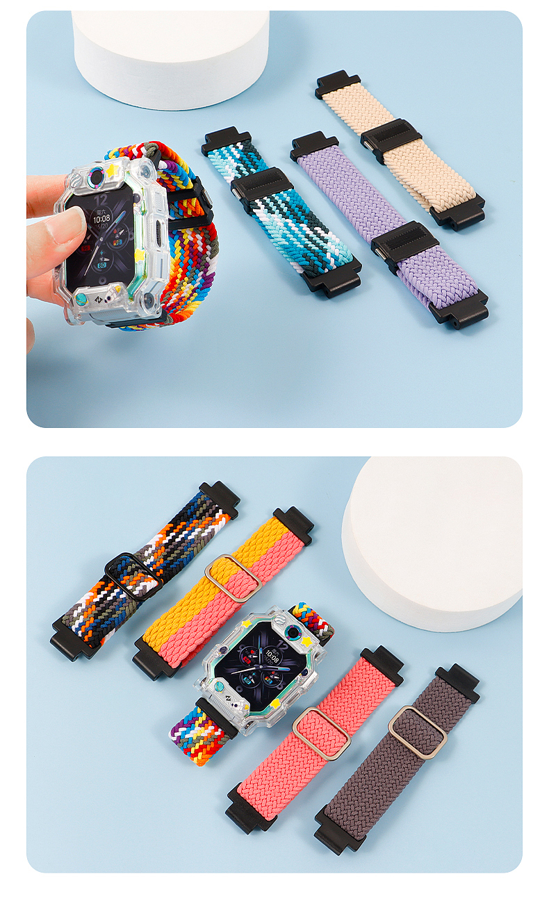 适用小天才电话手表磁吸编织表带滑扣表带产品拍摄详情