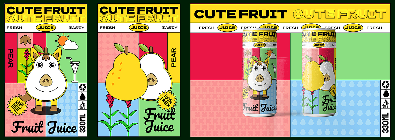 十二生肖与水果的相遇（快销品包装）（图ZMzIzODM3NDIw） - 海报 - 站酷设计师小米粒666666原创素材 - 站酷ZCOOL
