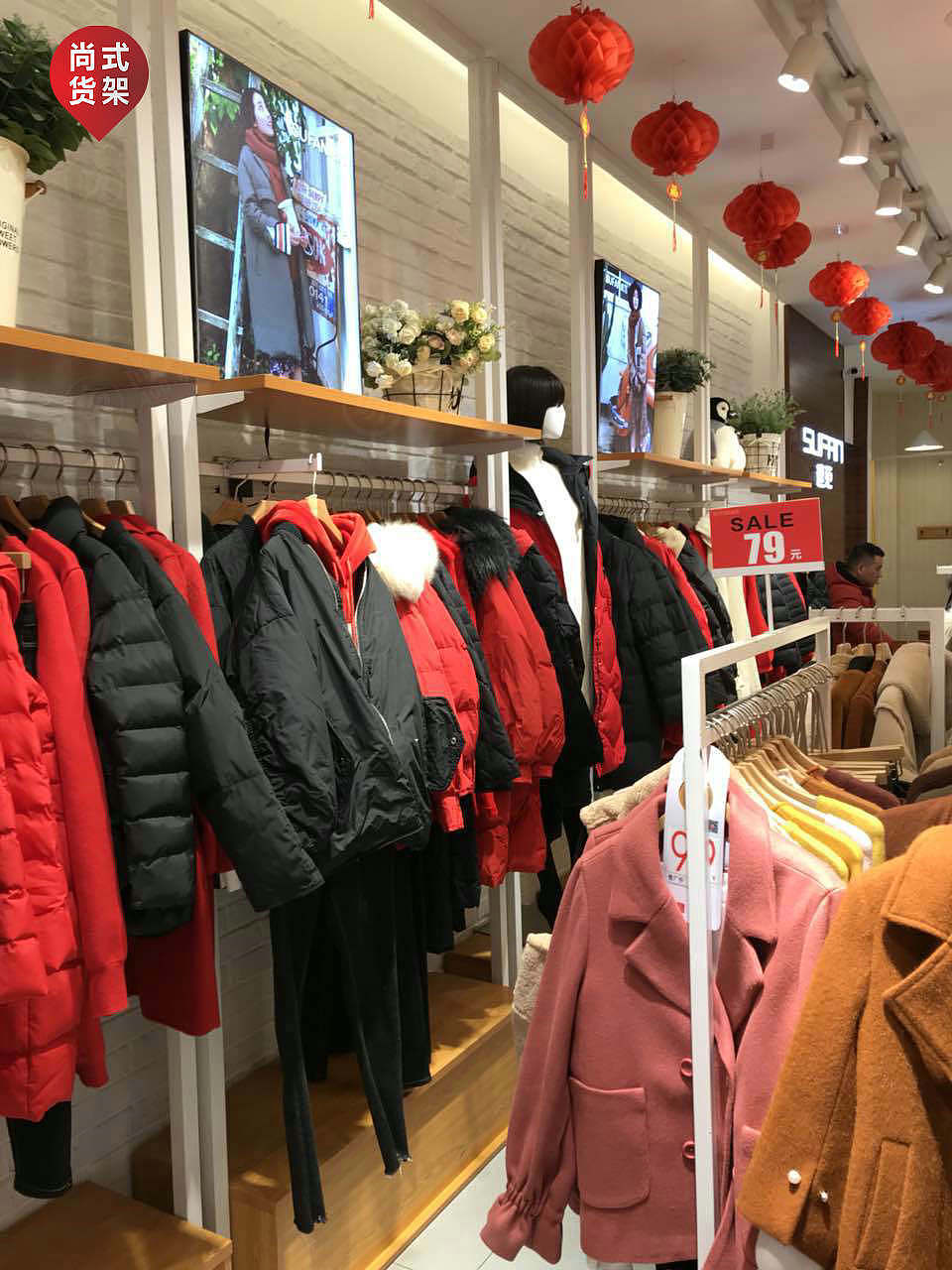 河南服装店展示架男装快时尚货架橱窗组合架