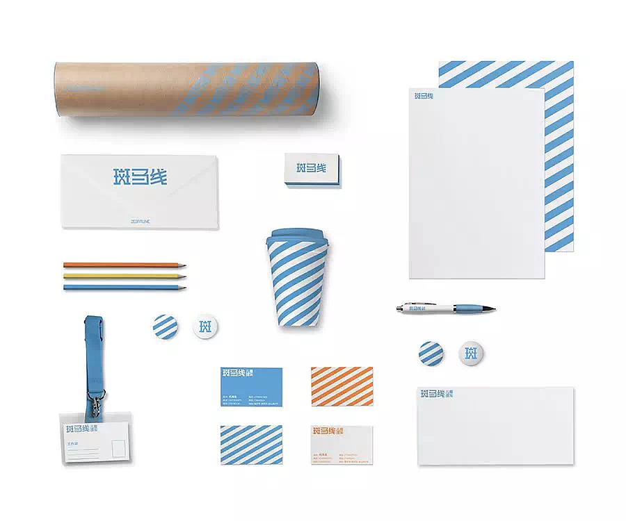 斑马线儿童理发视觉