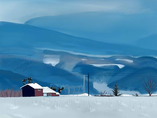 雪景（個(gè)人主頁-ZNDE0NzIyOTY=） - 創(chuàng)作習(xí)作 - 站酷設(shè)計(jì)師烏琪爾沐原創(chuàng)素材 - 站酷ZCOOL