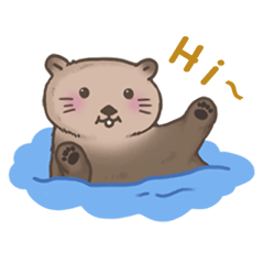 呆萌海獭表情包（图ZOTg0MzQ0MTY=） - 网络表情 - 站酷设计师__yy__原创素材 - 站酷ZCOOL