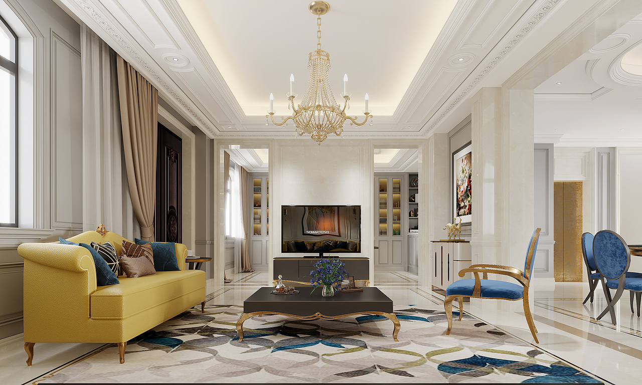 美式风格别墅（图ZMjM1MTc2ODY0） - 家装设计 - 站酷设计师阚凯达原创素材 - 站酷ZCOOL