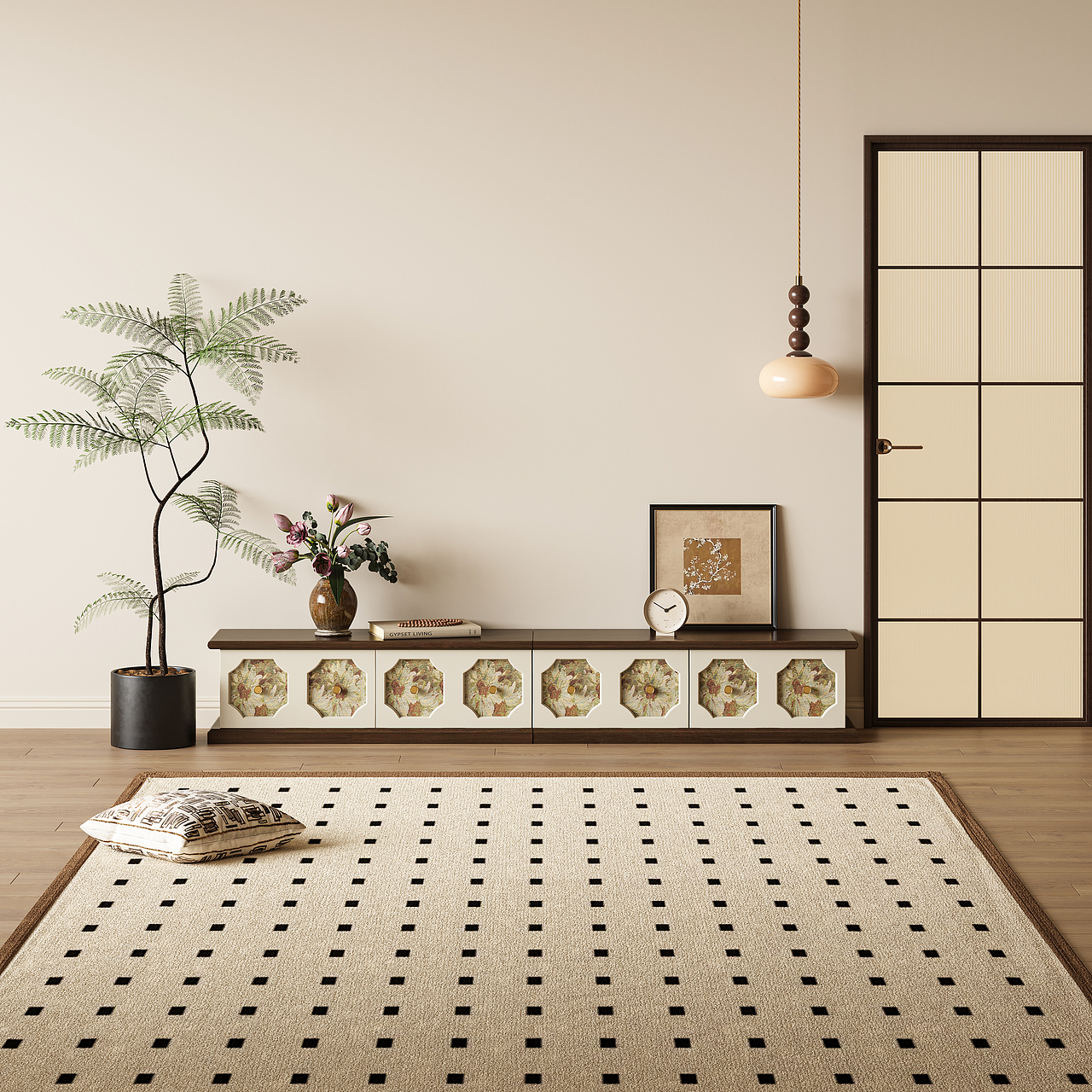 长排印花电视柜